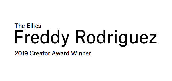 Freddy Rodriguez 2019 Creator Award Graphics