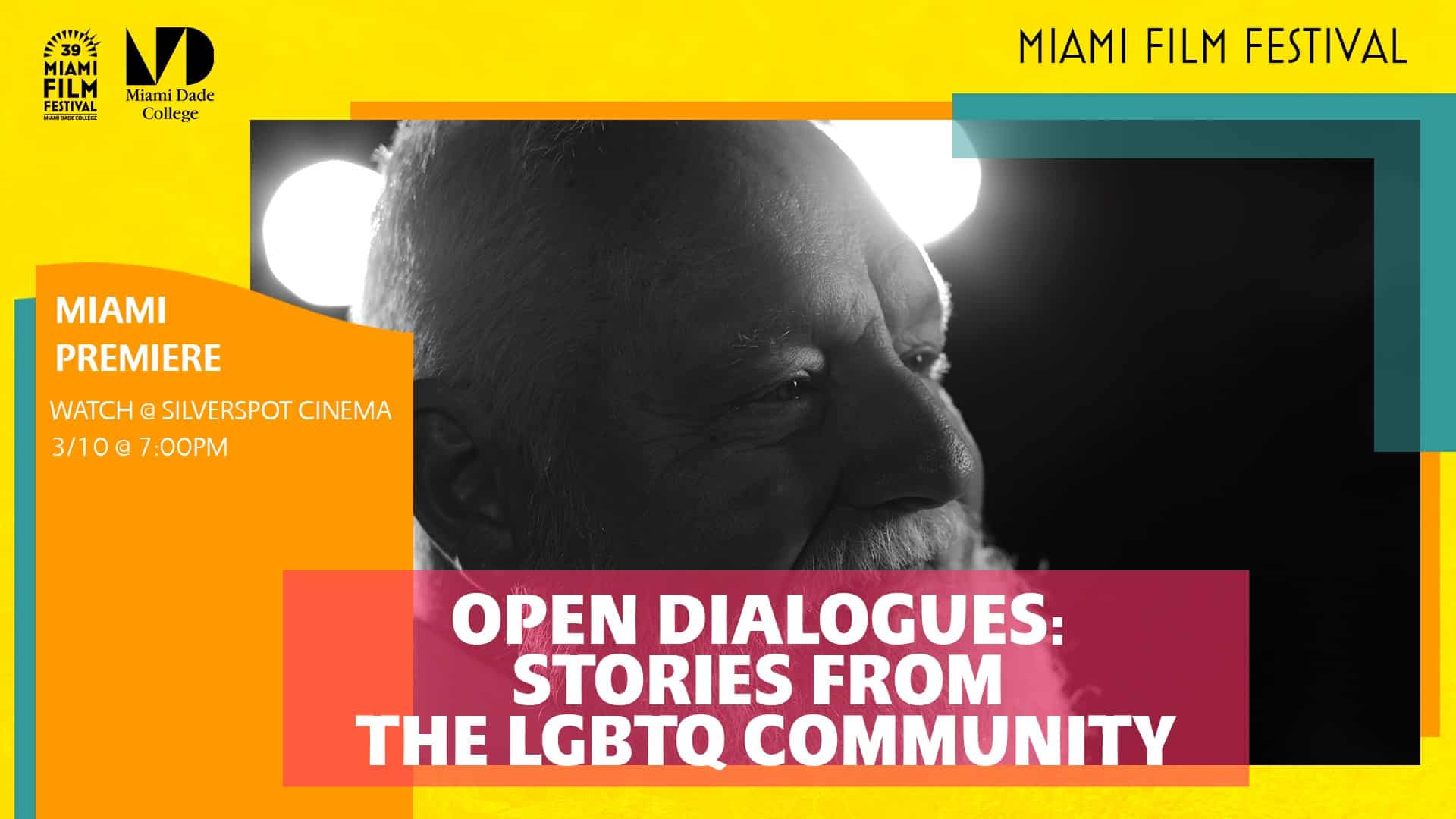 Open Dilaogues graphic for the Miami Film Festival